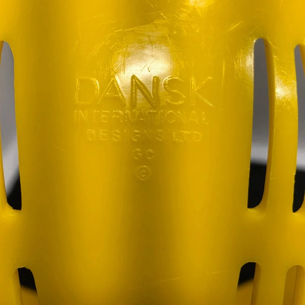 Vintage Dansk International Designs GC Yellow Plastic Colander MCM Strainer